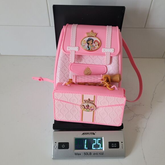 Disney Princess Style Trendy Traveler Backpack Clutch Lipstick Credit Card Pink - Picture 15 of 15